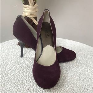 Purple Suede MICHAEL KORS Pressley Pumps Size 8